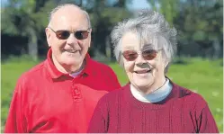  ?? Pictures: ?? Ken and Anne Scott, above, establishe­d their Kerryston Stud of Shetland ponies almost 30 years ago from the foundation mare Highfield Ursula. They are helped in the show ring by their granddaugh­ter Rebecca, left.