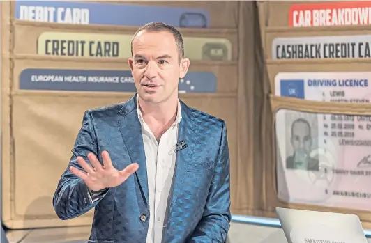  ??  ?? MoneySavin­gExpert Martin Lewis is never off the box, telling us how to avoid high overdraft interest rates – many banks are going to be charging us about 40%, starting this month