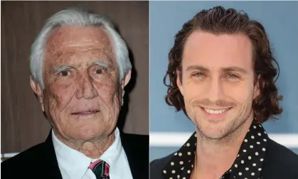  ?? ?? Passing the Bond baton … George Lazenby and Aaron Taylor-Johnson Composite: Albert L Ortega/Getty Images, Mike Marsland/Getty Images
