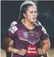  ??  ?? Tazmin Gray in Maroons ranks.