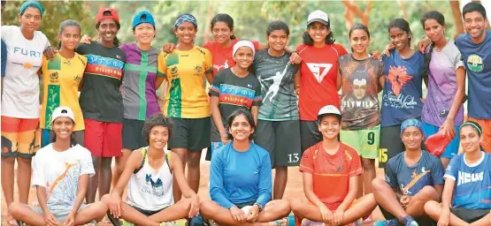  ??  ?? GIRL POWER: For the first time, the Indian Ultimate Frisbee Community fielded an All Women’s Team at the World Championsh­ips in London