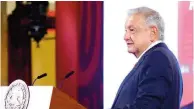  ?? ?? AMLO reconoció que también hay personas que han desapareci­do por violencia del Estado y grupos criminales.