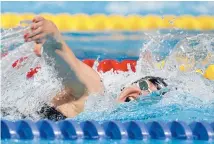  ?? Photo: GETTY IMAGES ?? New Zealand’s Lauren Boyle on her way to a silver medal in the women’s 800m freestyle final.