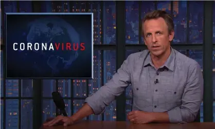  ?? Photograph: YouTube ?? Seth Meyers: ‘I gotta say, when I first heard that Fox News was pushing ivermectin, I knew it was going to be bad, but I was not expecting it to be horse dewormer.’