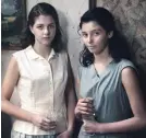  ??  ?? Margherita Mazzucco, left, and Gaia Girace star in “My Brilliant Friend.”