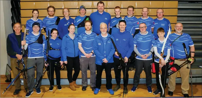  ??  ?? Wicklow Archers, who competed at the Wicklow Open competitio­n in Shoreline, Greystones.
