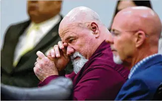  ?? HYOSUB SHIN / HSHIN@AJC.COM ?? Franklin Gebhardt maintains his innocence but “he’s always known there’s a chance this would happen,” said Larkin Lee, who acknowledg­ed his client is “racist” and “mean.”