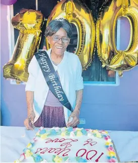  ??  ?? Icilda McCootie is 100 years young.