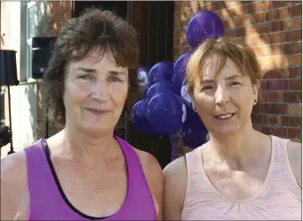  ??  ?? Rita McMullen and Angela Byrne who were taking part in the Temple Street 5km run in Wicklow.
