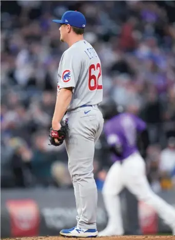  ?? AP ?? Mark Leiter Jr. pitched in his first major-league game since 2018 in a start Saturday against the Rockies.
