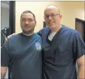  ?? LISA STARK/ SPECIAL TO THE REVIEW-JOURNAL ?? Army veteran Frank Schultz, left, is seen with Las Vegas surgeon Dr. Tim Tollestrup, whose 2016 procedures relieved Schultz of years of pain.