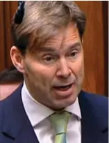  ?? ?? Urgent question: Former Army captain Tobias Ellwood yesterday