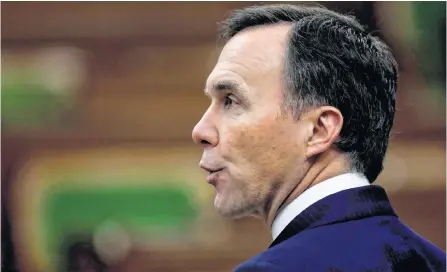  ?? REUTERS ?? Canada’s Minister of Finance Bill Morneau speaks in the House of Commons in April.