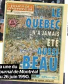  ??  ?? La une du
Journal de Montréal