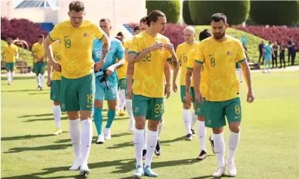  ?? Photograph: Robert Cianflone/Getty Images ?? The Socceroos’ chances of making the round of 16 at the 2022 World Cup are in their own hands.