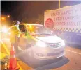  ?? ?? Police checkpoint and Booze Bus.