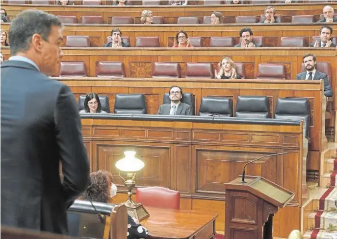  ?? IGNACIO GIL ?? Pedro Sánchez, en el Congreso de los Diputados (imagen de archivo)