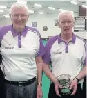  ??  ?? Gents senior pairs Jim Fortune and Morris Sturgeon ( Prestwick)