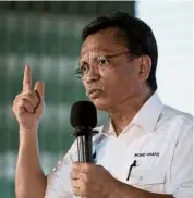  ?? Bernama ?? Man of the people: Shafie’s demands for Sabah’s rights to be restored under the Malaysia Agreement 1963 while promoting inclusive nation-building for all is striking a chord with locals. —
