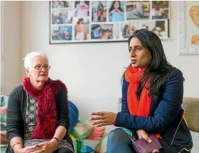  ?? SIMON O’CONNOR/STUFF ?? National Council of Women Taranaki branch president Adell Morton and national president Vanisa Dhiru.