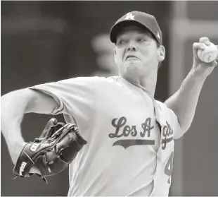  ?? AP ?? Rich Hill, de los Dodgers, tuvo anoche ante Pittsburgh la mejor salida de su carrera a pesar de que el resultado no le fue favorable.