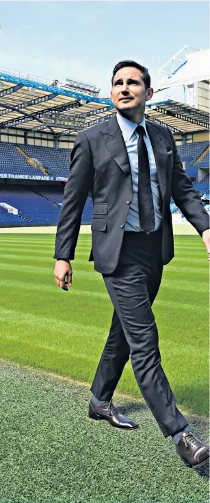  ??  ?? Happy return: Frank Lampard is back at Stamford Bridge in charge of Chelsea