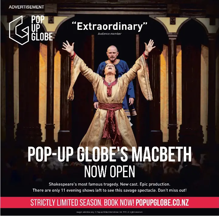 Pop Up Globe S Macbeth Now Open Pressreader