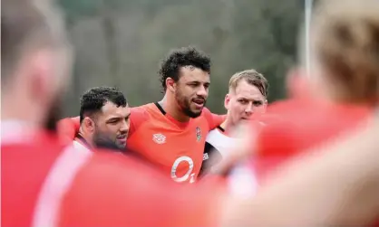  ?? Mullan/The RFU Collection/Getty ?? England’s Courtney Lawes during a training session at Pennyhill Park in Surrey this week before the meeting with Wales. Photograph: Dan