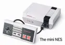  ??  ?? The mini NES