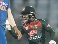  ?? AFP ?? Mushfiqur Rahim led Bangladesh to a seven-wicket victory in the first T20 against India in New Delhi