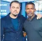  ??  ?? Leonardo Dicaprio y Jamie Fox.