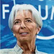  ?? — AP ?? Lagarde: Government­s may be tempted to favour white elephant projects.