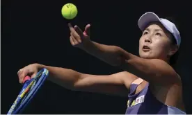  ?? Brownbill/AP ?? China’s Peng Shuai disappeare­d from public view for weeks after she made public allegation­s that a former top-ranked communist party forced her to have sex. Photograph: Andy