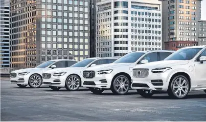  ??  ?? Volvo has become the first traditiona­l, mainstream car maker to abandon fully petrol or electric vehicles. Just two years from now, all new Volvos will be either fully electric or hybrid.