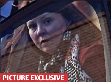  ??  ?? On the way out: Scots MP Natalie McGarry leaves Govan police station in Glasgow yesterday