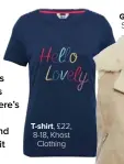  ??  ?? T-shirt, £22, 8-18, Khost Clothing