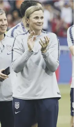  ??  ?? 0 Jill Ellis has led her US women’s team to two successive World Cup titles – which appears to have pleased her Scots-born mother