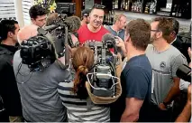  ?? STUFF ?? Joseph Parker is increasing­ly comfortabl­e in the glare of the media.