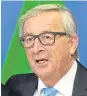  ??  ?? Jean-Claude Juncker.