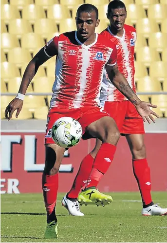  ?? / LEFTY SHIVAMBU/GALLO IMAGES ?? Deolin Mekoa is expected to play a key role for Maritzburg against SuperSport United in their MTN8 semifinal on Saturday.