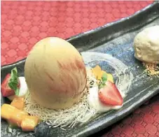  ?? ?? Mango Ball with Jasmine Tea and White Chocolate.