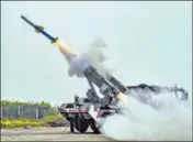  ?? PTI ?? A quick reaction surface-to-air missile system developed by DRDO being tested in Odisha’s Baleswar in December 2019