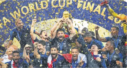  ?? ARCHIVO ?? La selección de Francia se proclamó campeona del mundo de 2018 .