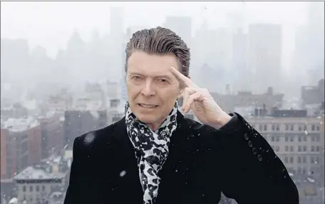  ?? Jimmy King HBO ?? FRIENDS and colleagues weigh in on the late singer in the long-delayed U.S. premiere of the special “David Bowie: The Last Five Years.”