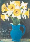  ??  ?? Dick Frizzell
Still Life with Daffodils oil on board, 1983 $ 12 000 – $ 16 000
