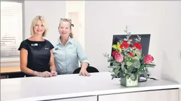  ??  ?? Customer service officer Tina Hobson and executive assistant Belinda Perrett at the new Customer Service Centre.