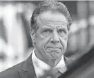  ?? SETH WENIG/AP FILE ?? Andrew Cuomo announced he would resign as governor of New York in August.