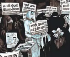  ?? PTI ?? The real challenge for unapologet­ic secularist­s is to pull the triple talaq debate out of the political slugfest and place it squarely in the domain of gender equality