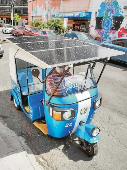 ?? G-22 ?? El Tuk Tuk Solar es un proyecto de la Asociación Ambiental G-22 de Guatemala