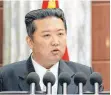  ?? FOTO: DPA ?? Kim Jong-un, Machthaber von Nordkorea, muss 2022 auf Besuch verzichten: Das sieht Vorsatz 6 vor. Und dieser wird eingehalte­n.